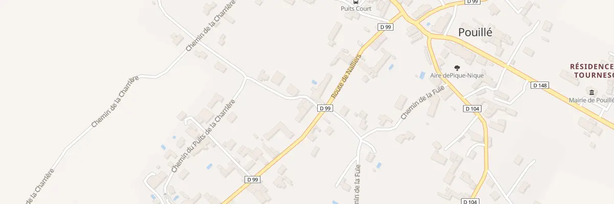 Plan du 44 Rte de Nalliers à Pouillé