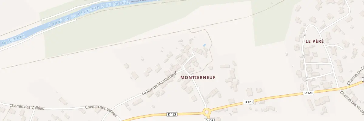 Plan du 1 Vc Qua Abbaye de Montierneuf à Saint-Agnant