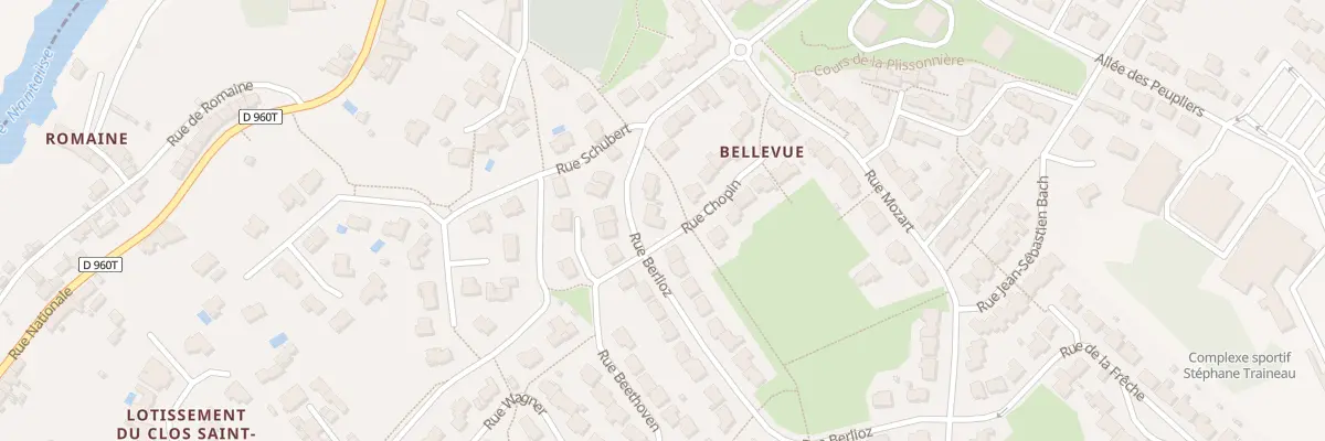 Plan du 14 Rue berlioz à Mortagne-sur-Sèvre
