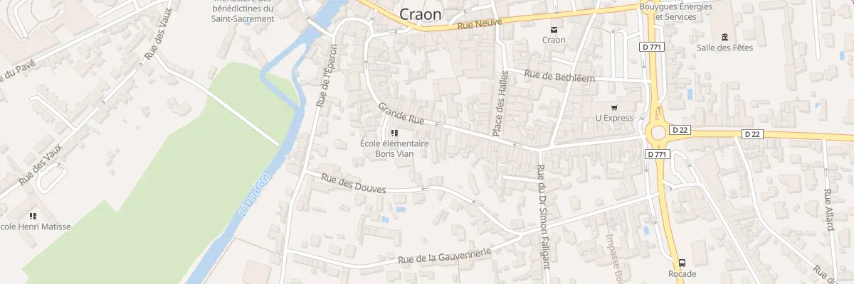 Plan du 36 Grande Rue à Craon