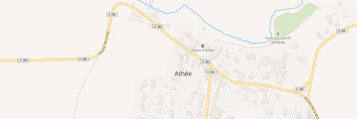 Plan du 17 Rte de Livré à Athée