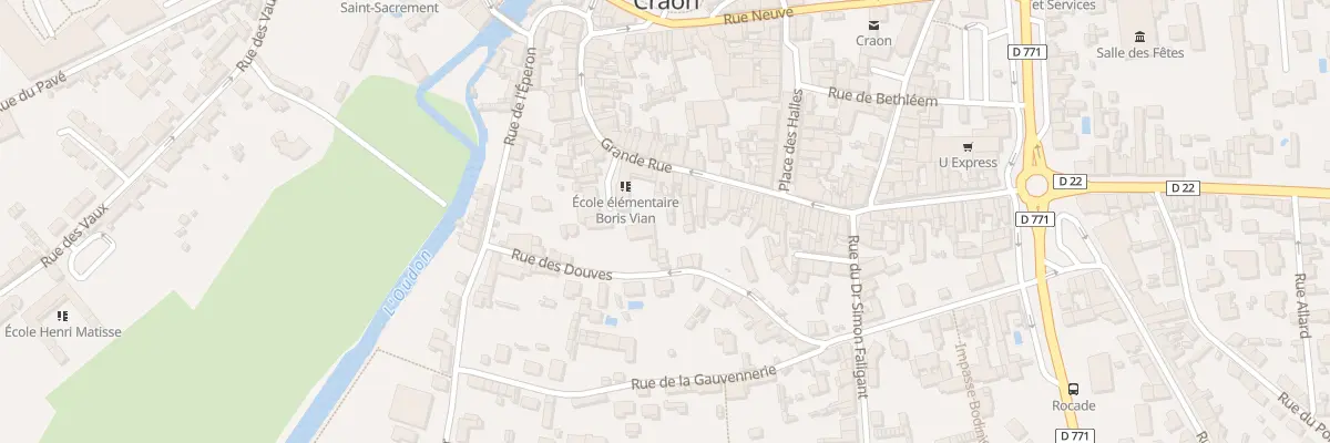 Plan du 34 Grande Rue à Craon