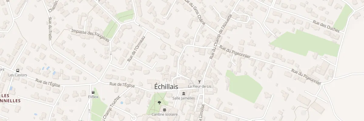 Plan du 8 Che du Prieuré à Échillais