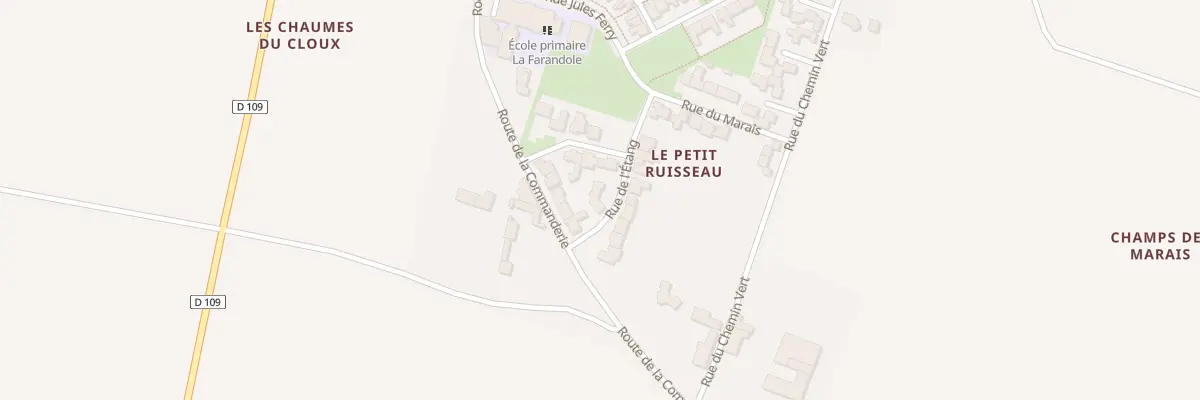 Plan du 1 Rue de l’Etang à Angliers