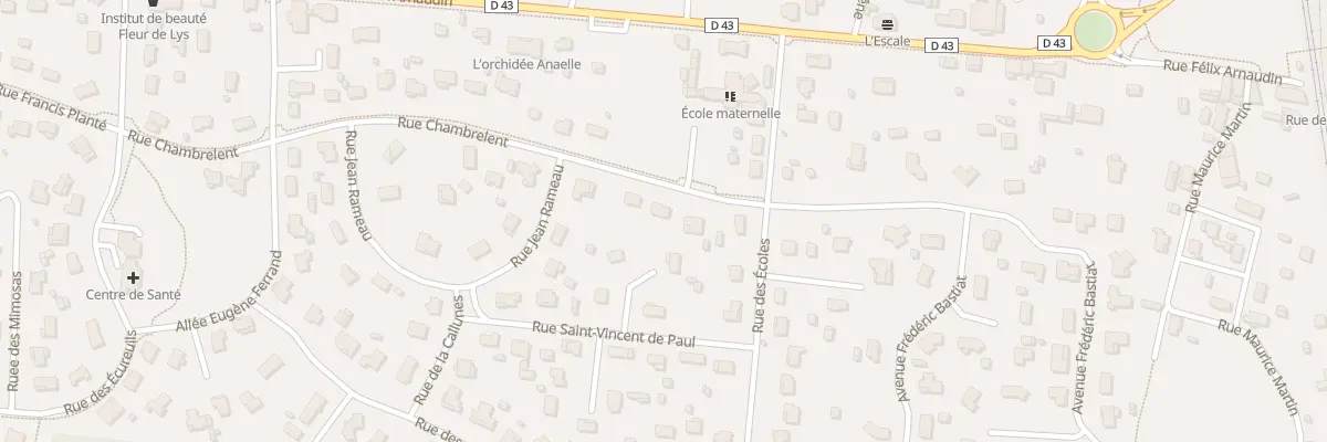 Plan du 22 Rue Chambrelent à Ychoux