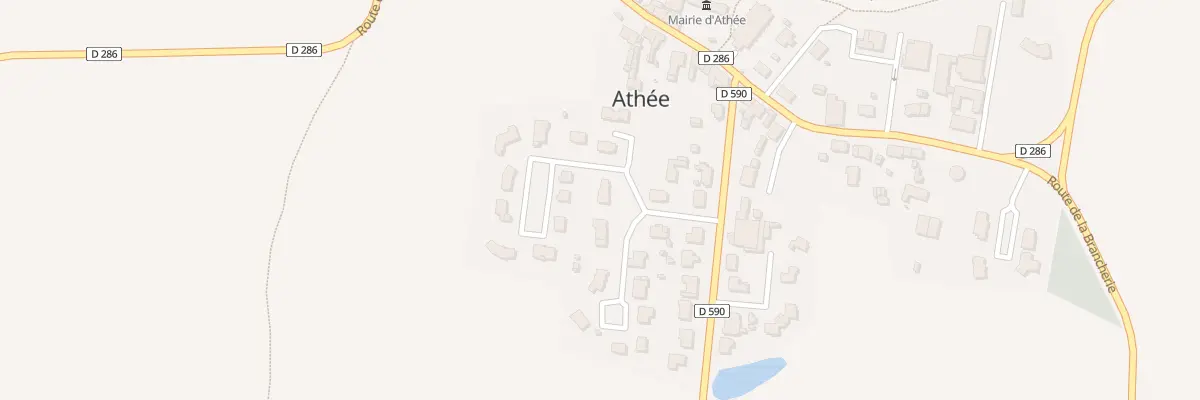 Plan du 9 Vc Lot du Prieure à Athée