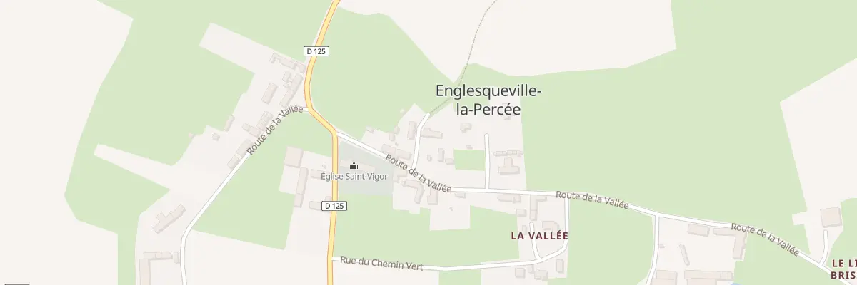 Plan du 5014 La Vallee à Englesqueville-la-Percée