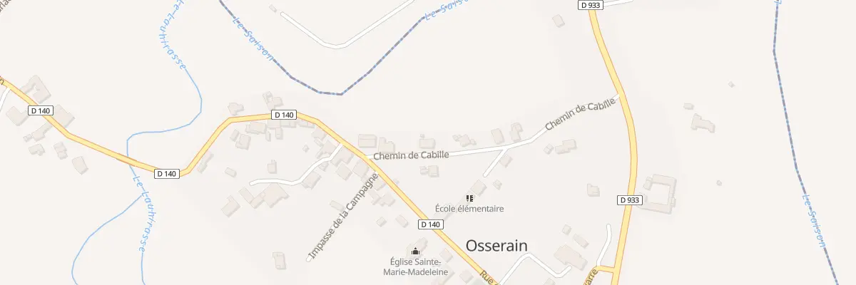 Plan du 262 Che de Cabille à Osserain-Rivareyte
