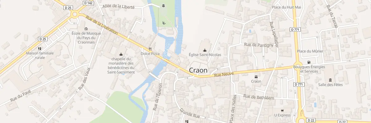 Plan du 22 Rue Neuve à Craon