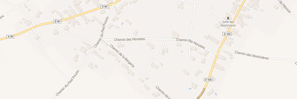 Plan du 43 Che des Penottes à Pouillé