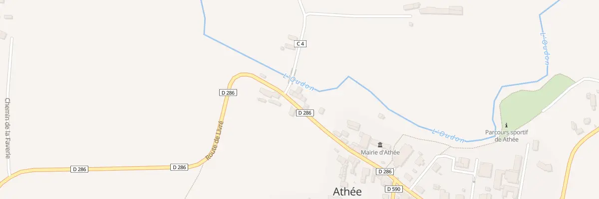 Plan du 16 Rte de Livré à Athée