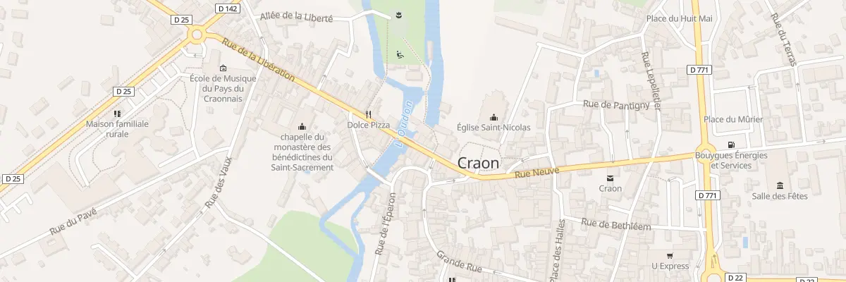 Plan du 28 Rue Neuve à Craon