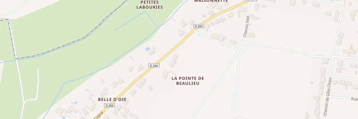 Plan du 22 Rte de Cugné à Saint-Christophe