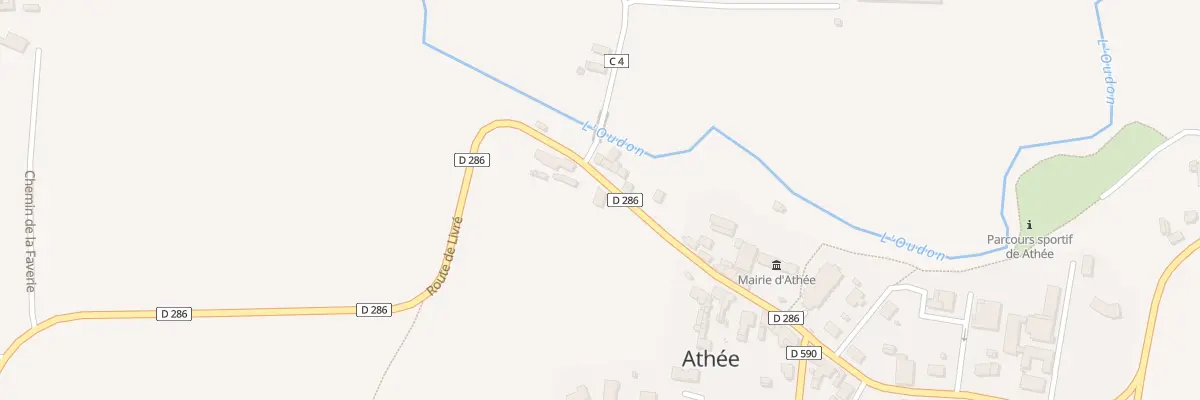 Plan du 19 Rte de Livré à Athée