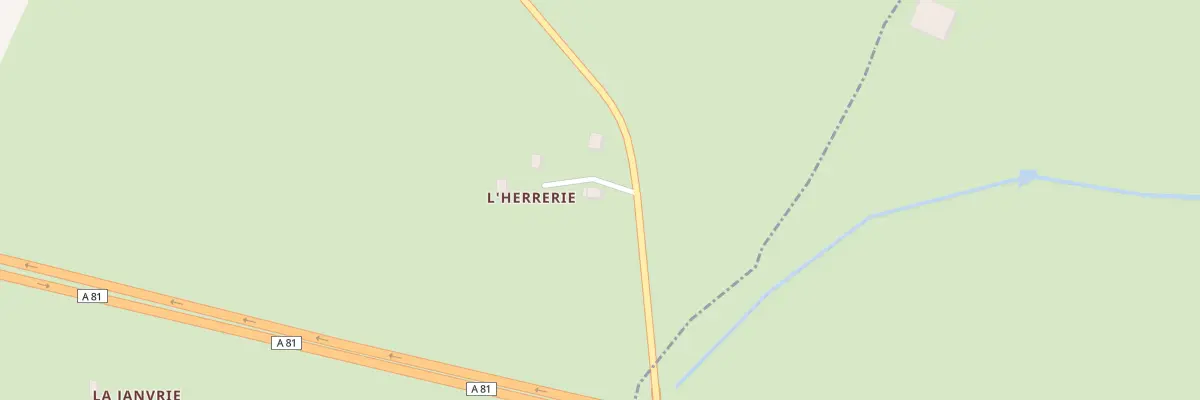Plan du 1 L’Herrerie à La Brûlatte