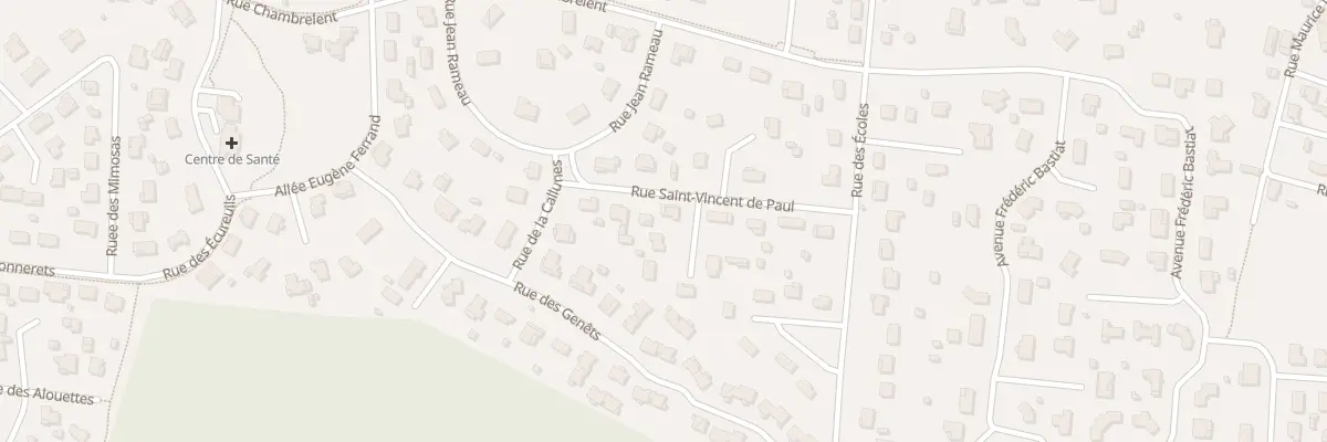 Plan du 6 Rue St Vincent de Paul à Ychoux
