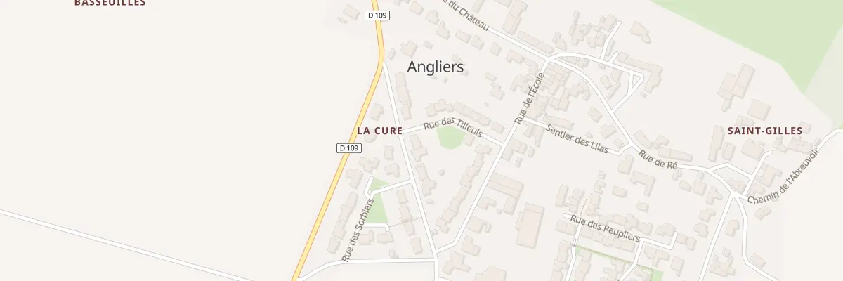 Plan du 10 Rue de la Cure à Angliers