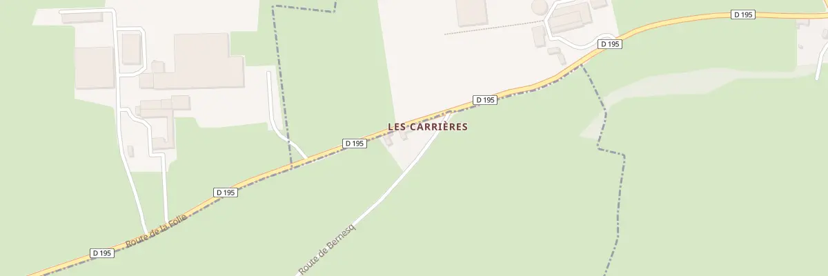Plan du 1869 Rte de Bernesq à La Folie