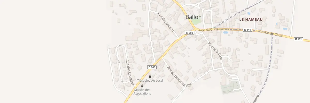 Plan du 2 Rue des Hautes Garennes à Ballon