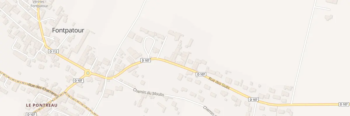 Plan du 25 Rue des Gués à Vérines