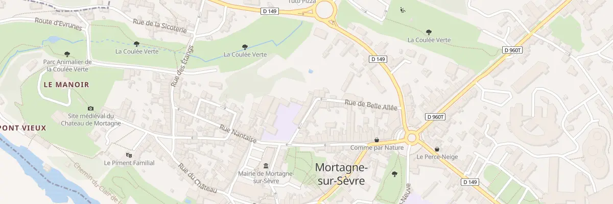 Plan du 9 Rue belle allée à Mortagne-sur-Sèvre