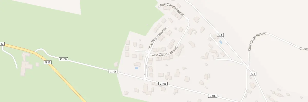 Plan du 1 Rue Claude Monet à Ernée
