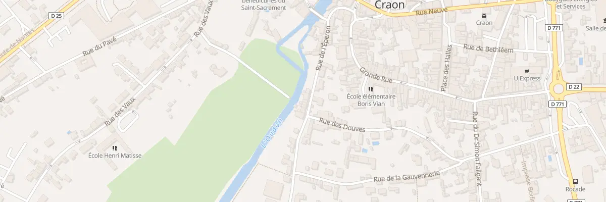 Plan du 20 Rue de l’Éperon à Craon