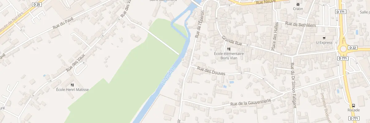 Plan du 26 Rue de l’Éperon à Craon