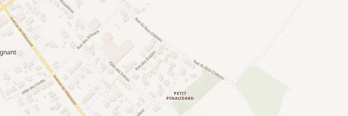 Plan du 23 Rue du Petit Pinaudard à Saint-Agnant