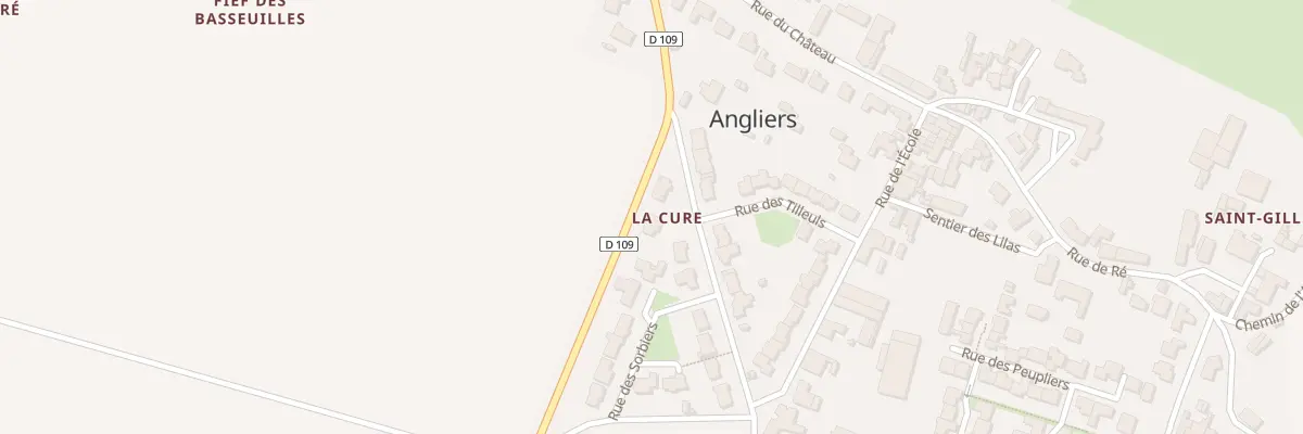 Plan du 13 Rue de la Cure à Angliers