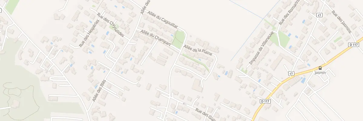 Plan du 1 All de la Plaine à Meschers-sur-Gironde