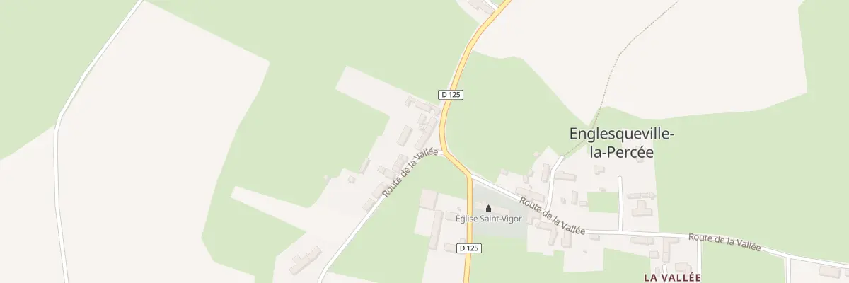 Plan du 5077F La Vallee à Englesqueville-la-Percée