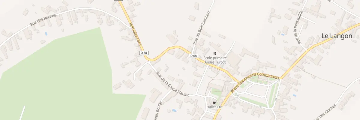 Plan du 9 Rue jules ferry au Langon