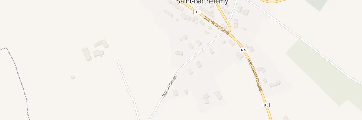Plan du 8 Rue du Douet à Saint-Barthélemy