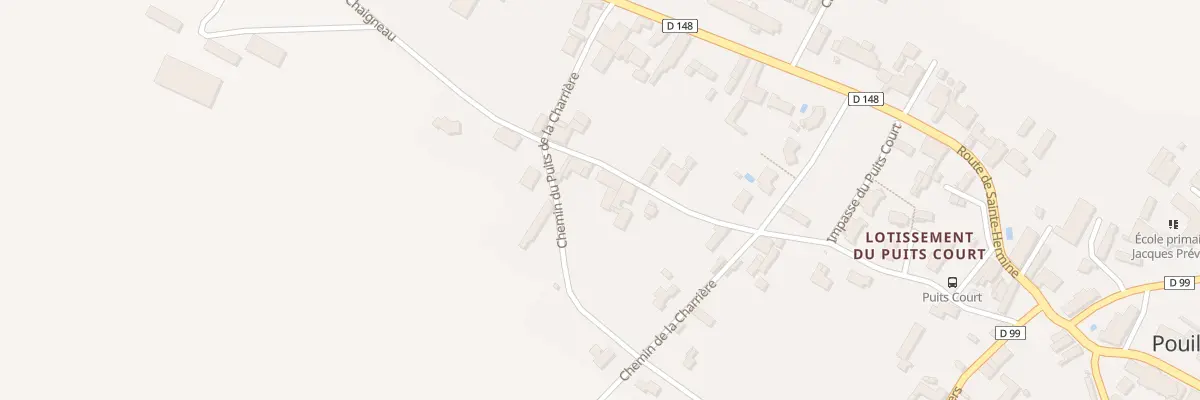 Plan du 71 Che de Chaigneau à Pouillé