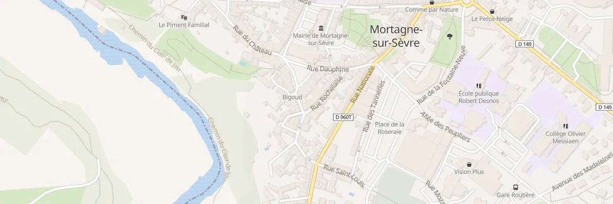 Plan du 7 Rue rochelaise à Mortagne-sur-Sèvre