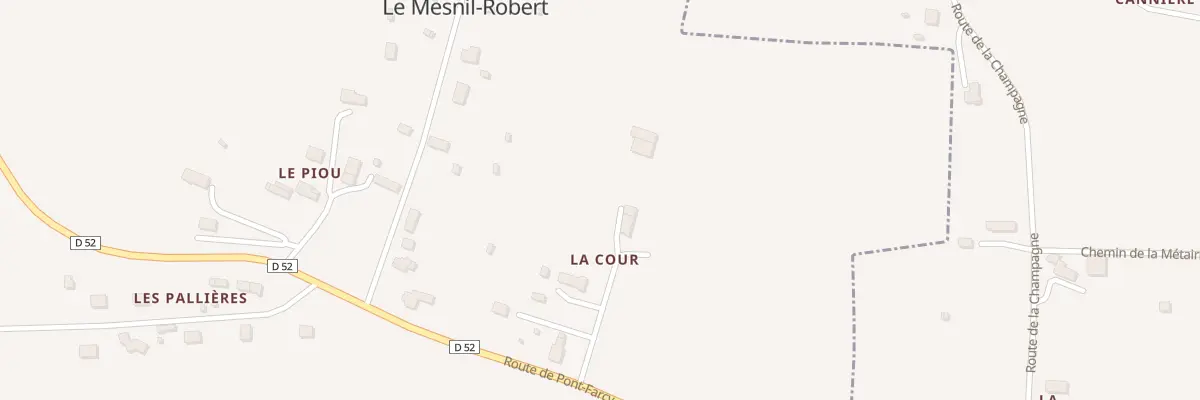 Plan du 5009 Le Bourg au Mesnil-Robert