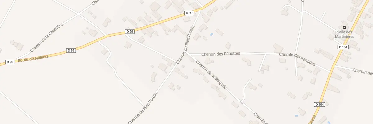 Plan du 25 Che du Pied Pouzin à Pouillé