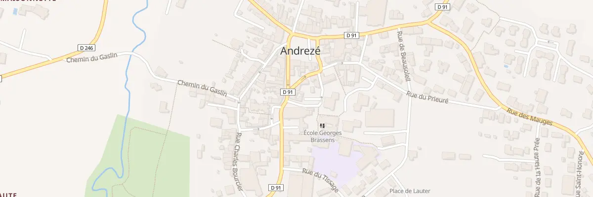 Plan du 10 Rue de la Poste (Andreze) à Beaupréau-en-Mauges