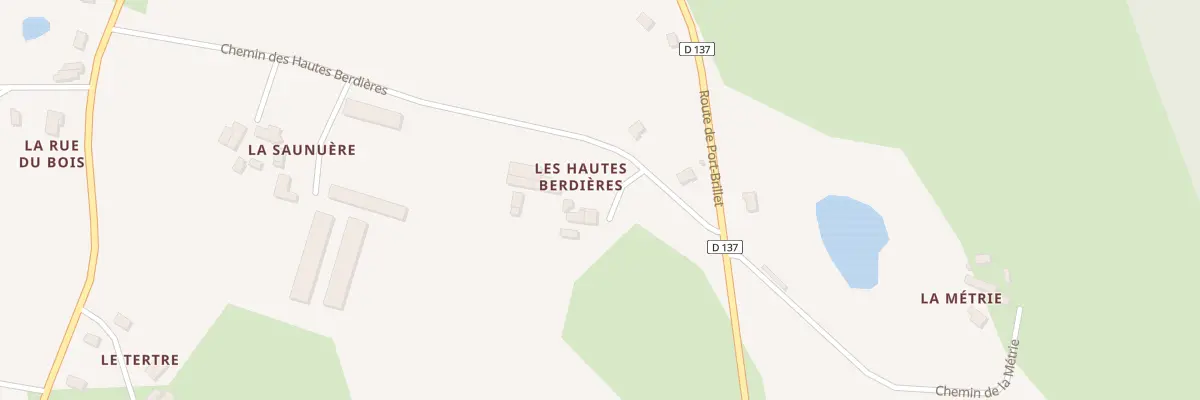 Plan du 1 Les Hautes Berdières à La Brûlatte