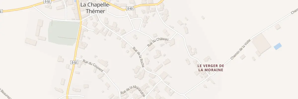 Plan du 8 Rue du château à La Chapelle-Thémer