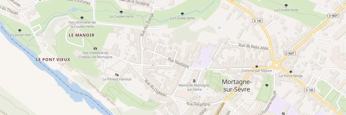 Plan du 2 Rue du puits de la forge à Mortagne-sur-Sèvre