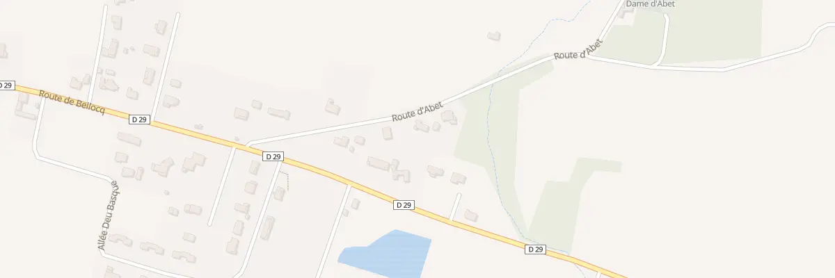 Plan du 228 Rte d’Abet à Lahontan