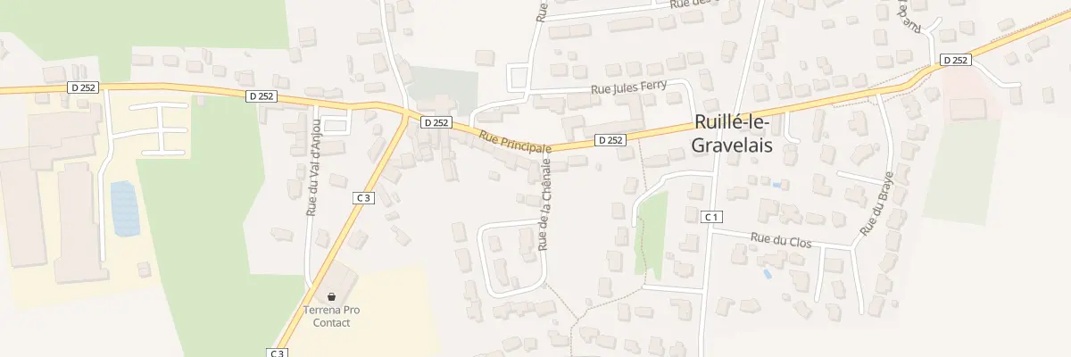 Plan du 2 Rue de la Chênaie à Loiron-Ruillé