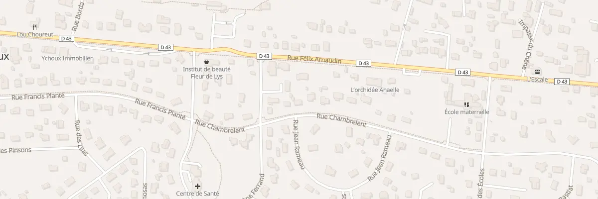 Plan du 9 Rue Chambrelent à Ychoux