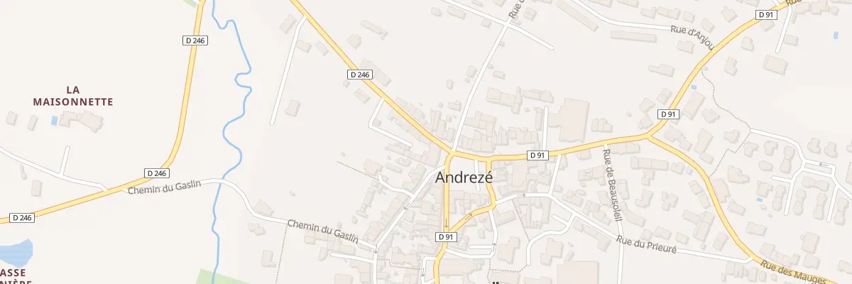 Plan du 4 Rue de Beuvron (Andreze) à Beaupréau-en-Mauges