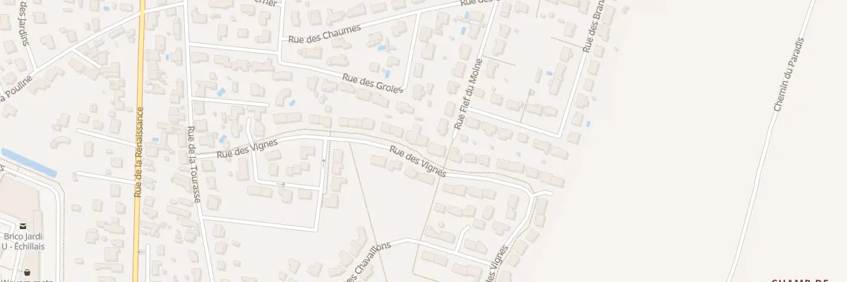 Plan du 68 Rue des Vignes à Échillais