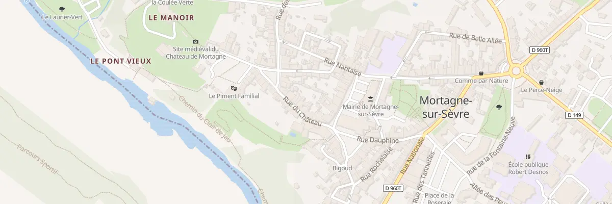 Plan du 11 Rue du château à Mortagne-sur-Sèvre