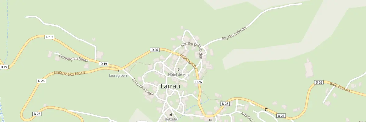 Plan du 5 Gaineko plazako bidea à Larrau