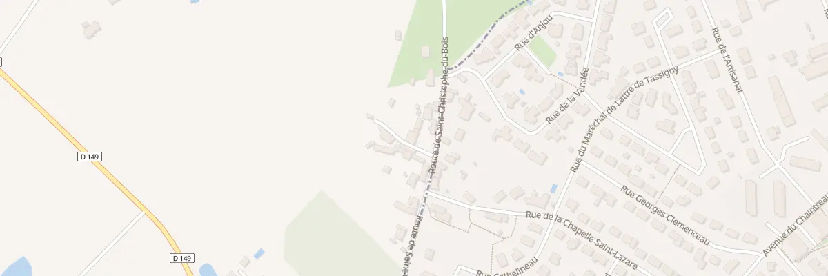 Plan du 58B Saint Lazare à Saint-Christophe-du-Bois